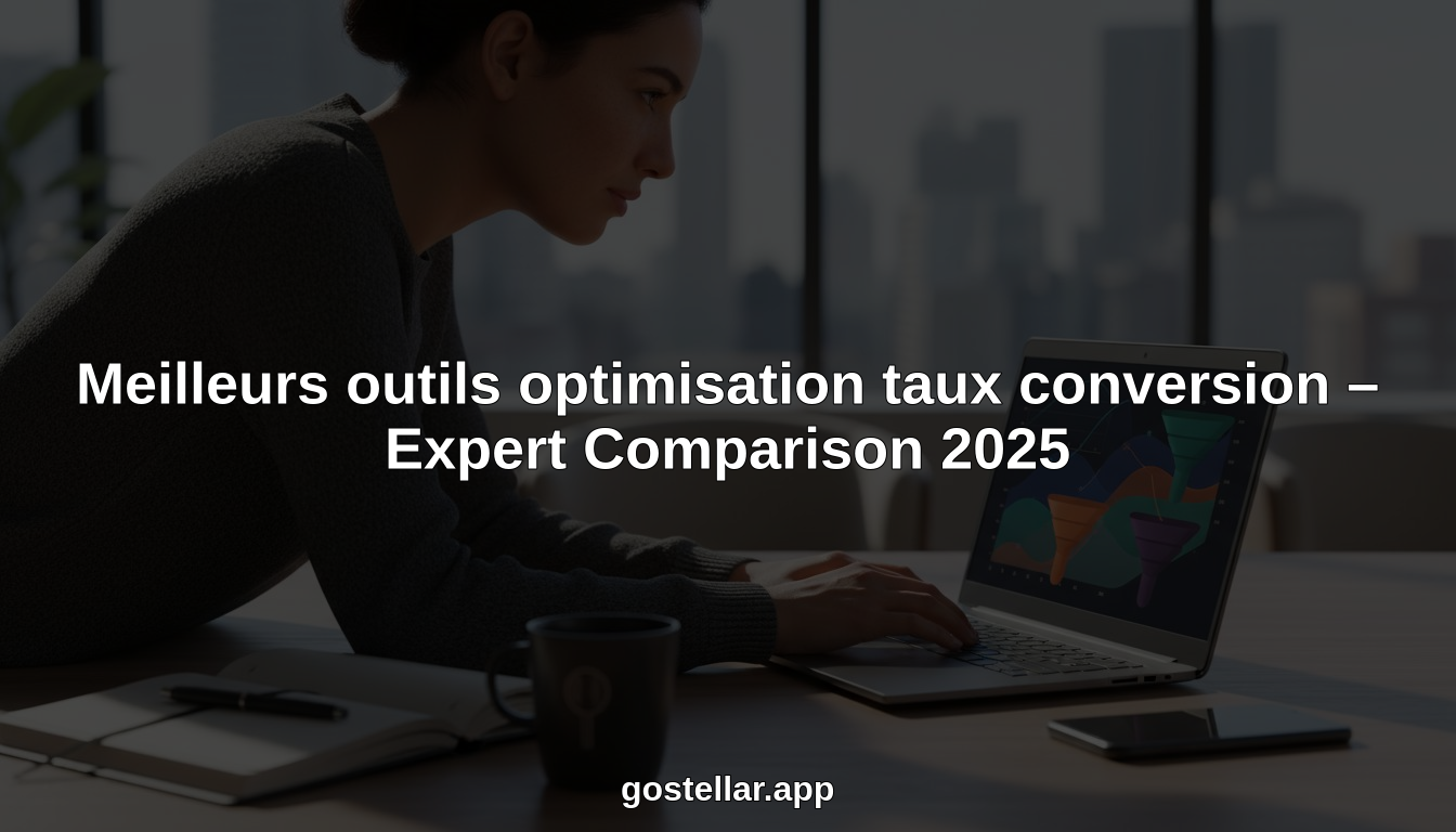 Meilleurs outils optimisation taux conversion – Expert Comparison 2025