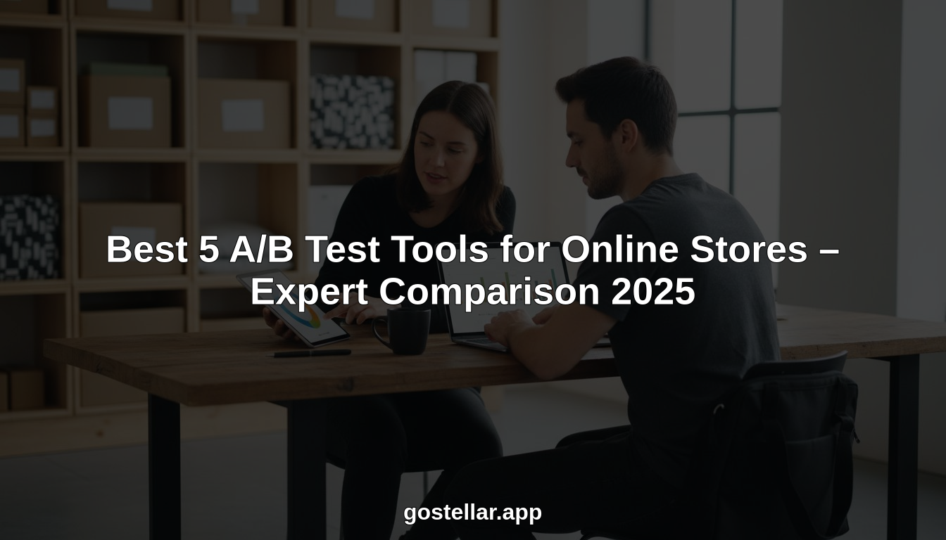 Best 5 A/B Test Tools for Online Stores – Expert Comparison 2025