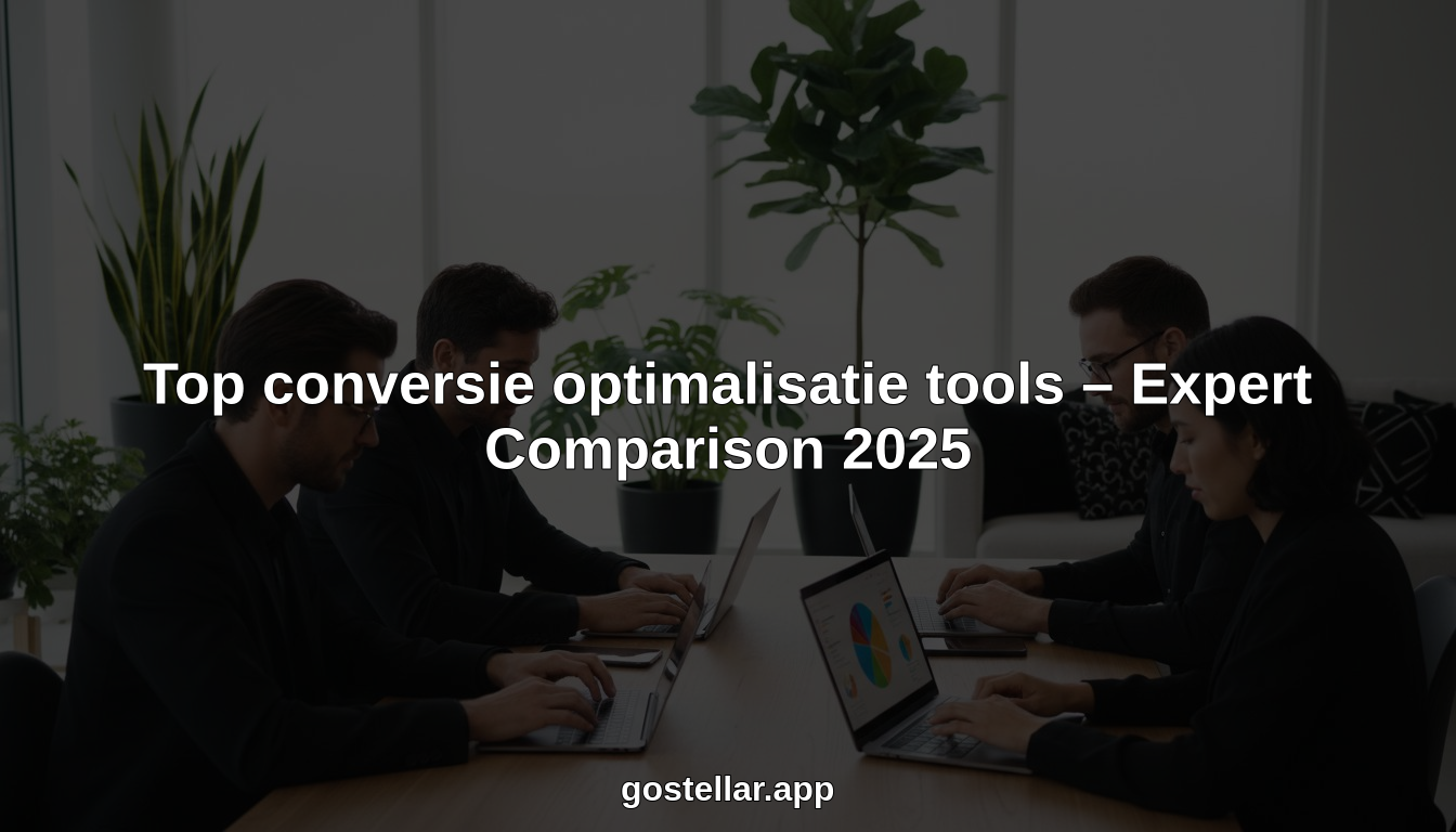 Top conversie optimalisatie tools – Expert Comparison 2025