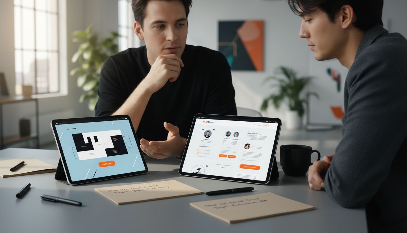 landing page comparison