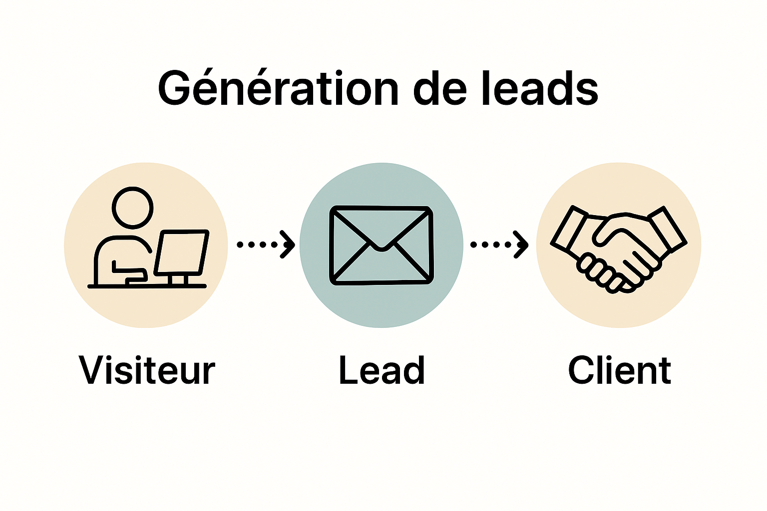 Infographic on how leads become customers