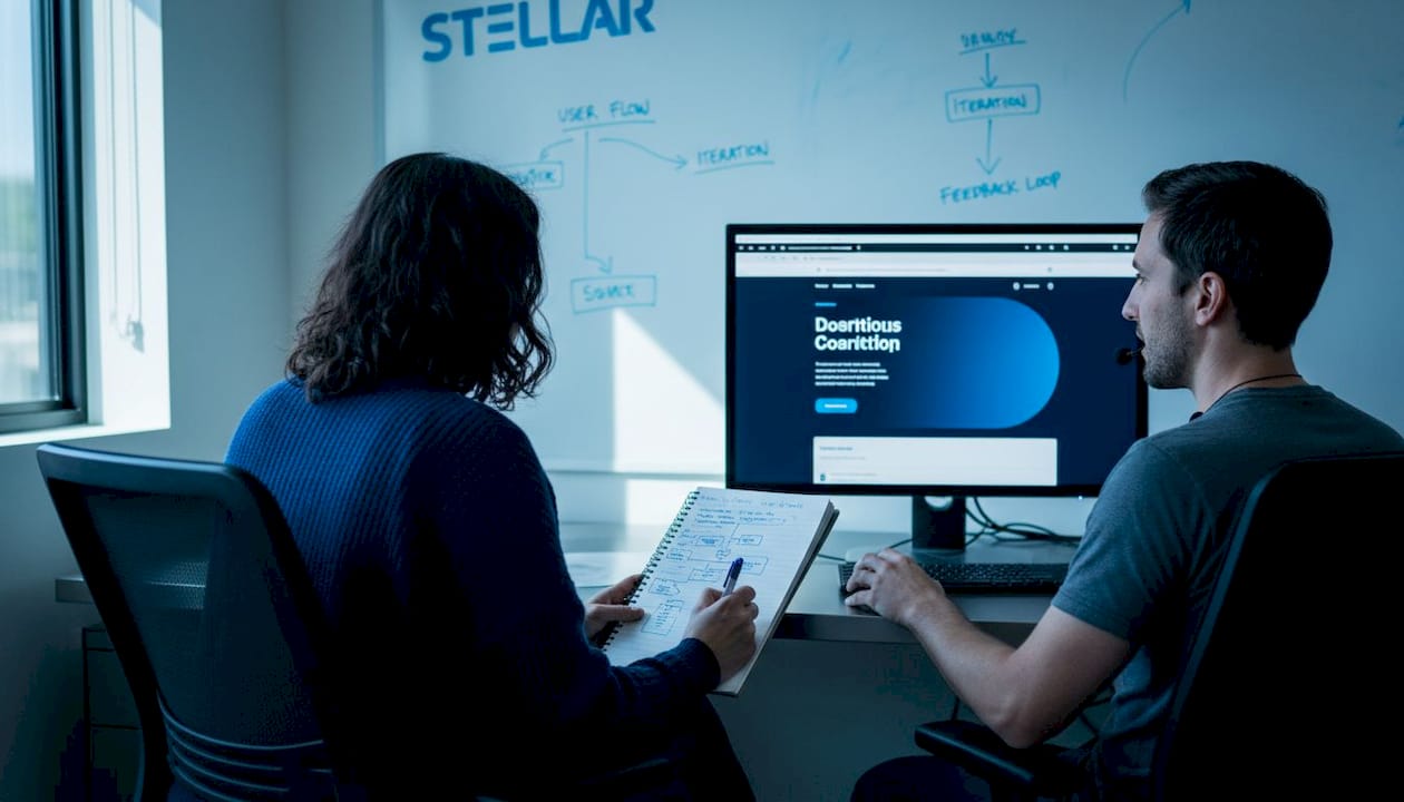 UX designer running website usability test