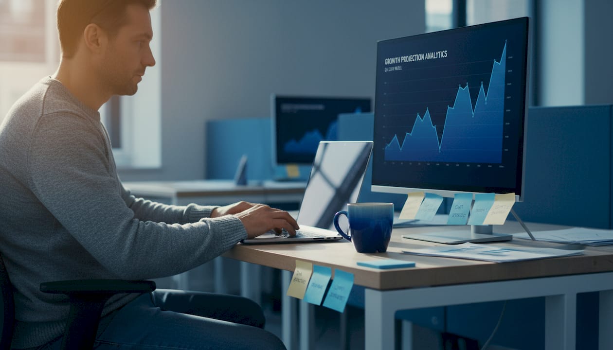 Data specialist typing code for prediction
