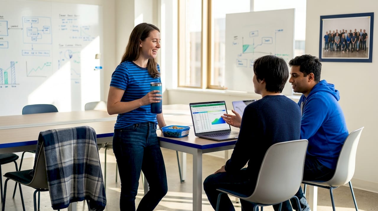 Optimizely team casual workplace collaboration