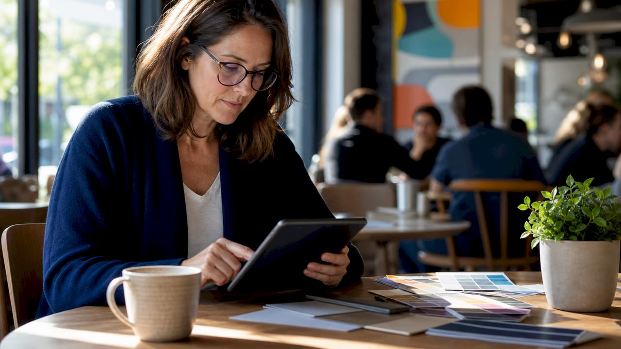 Marketer engaging with website visitor data
