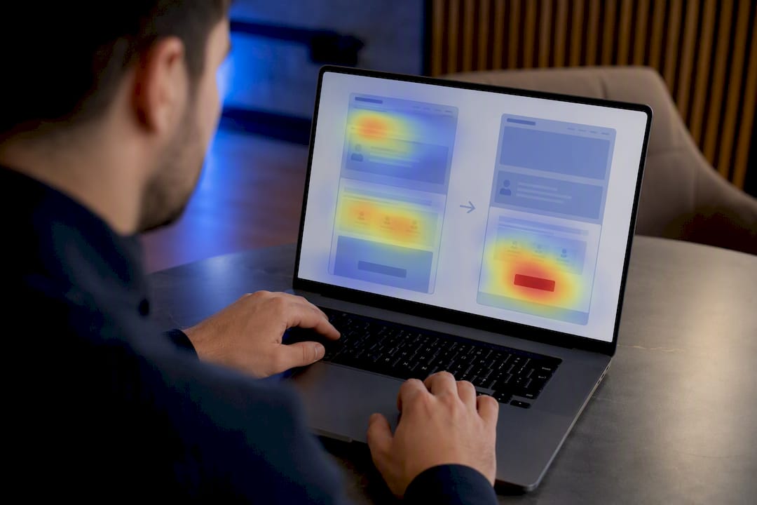 Heatmap reveals landing page call-to-action issue