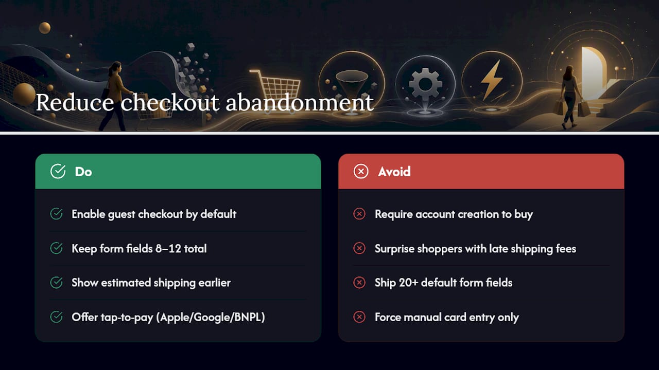 How Do You Reduce Checkout Abandonment? — overview diagram