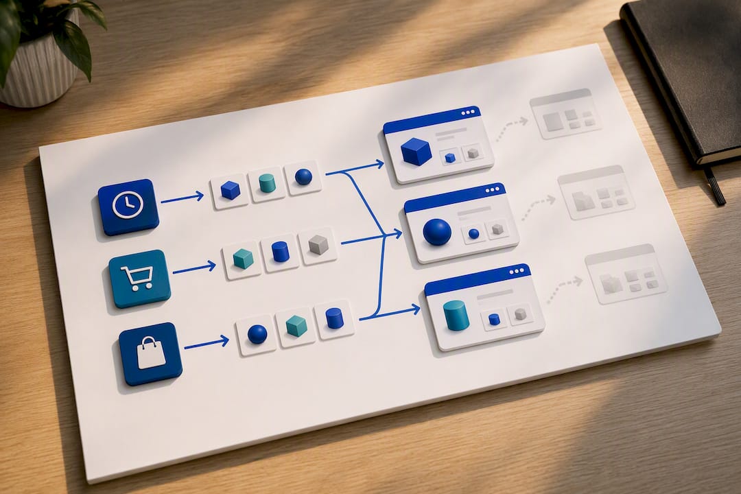 Recommendation paths based on shopper signals