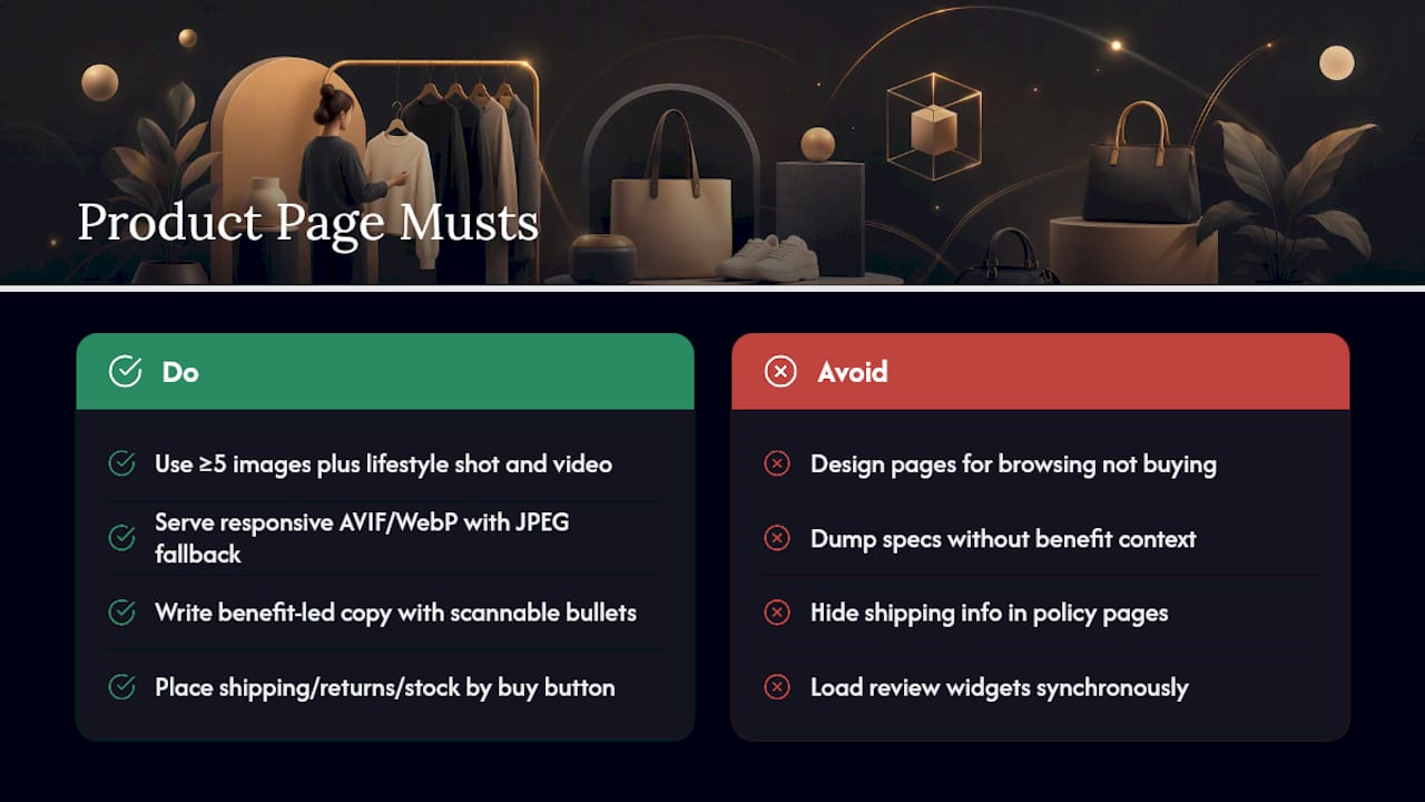 What Makes a Product Page Convert Better? — overview diagram