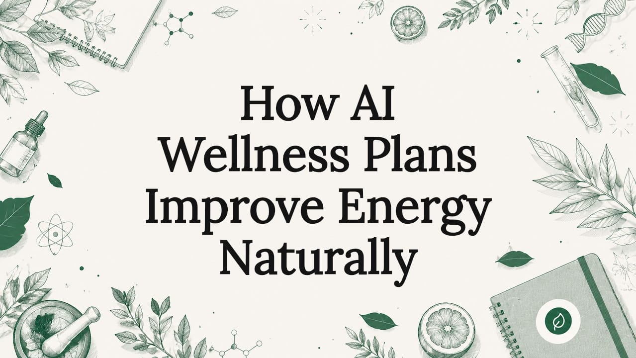 How AI wellness plans improve energy naturally