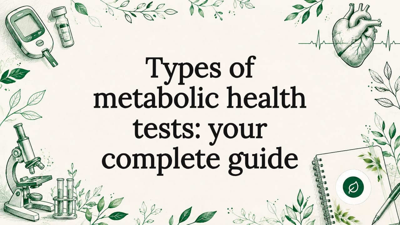 Types of metabolic health tests: your complete guide