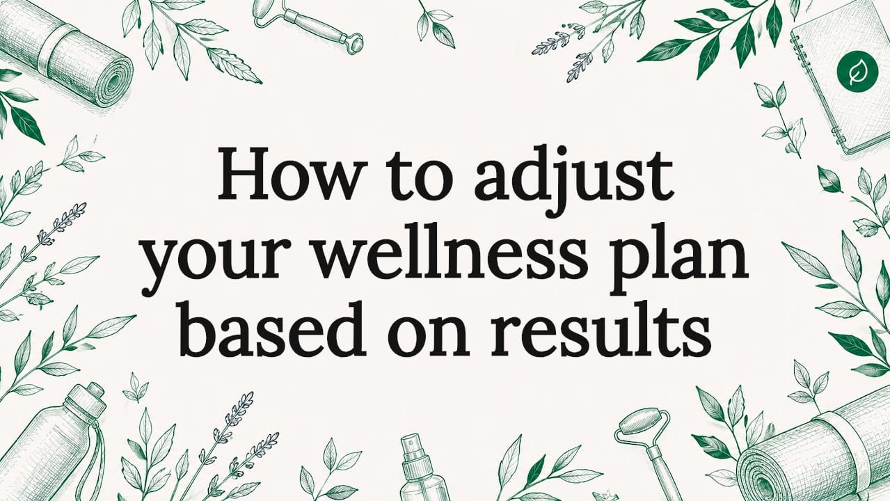 How to adjust your wellness plan based on results