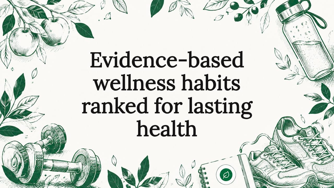 Evidence-based wellness habits ranked for lasting health