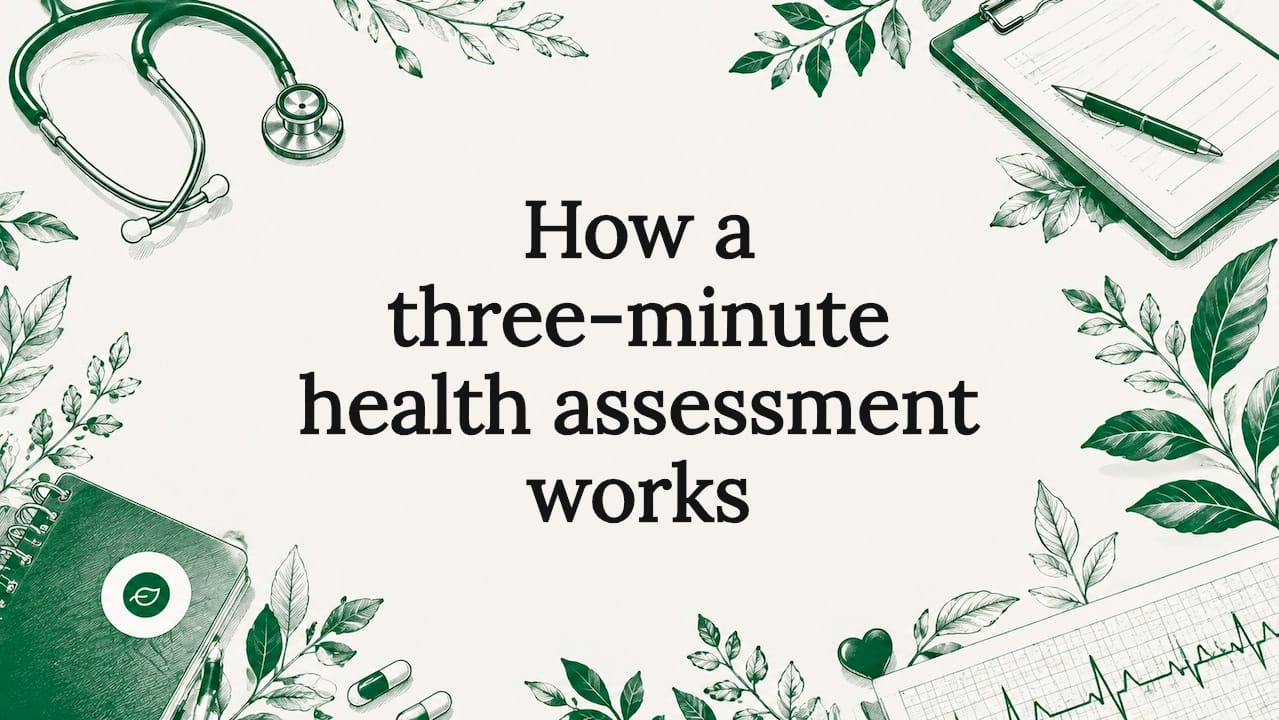 How a three-minute health assessment works
