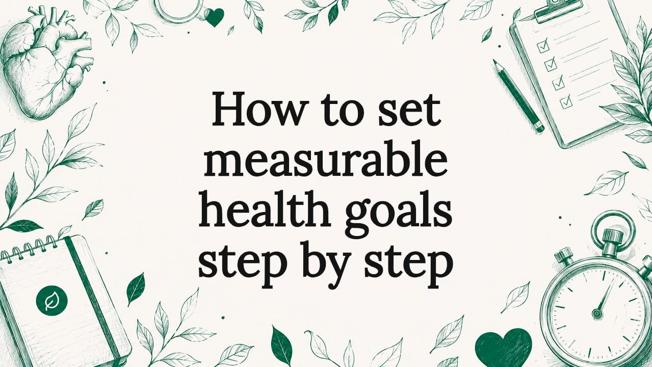 How to set measurable health goals step by step