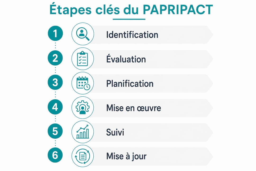 Infographie : les étapes essentielles d’un programme de prévention des risques pour les PME