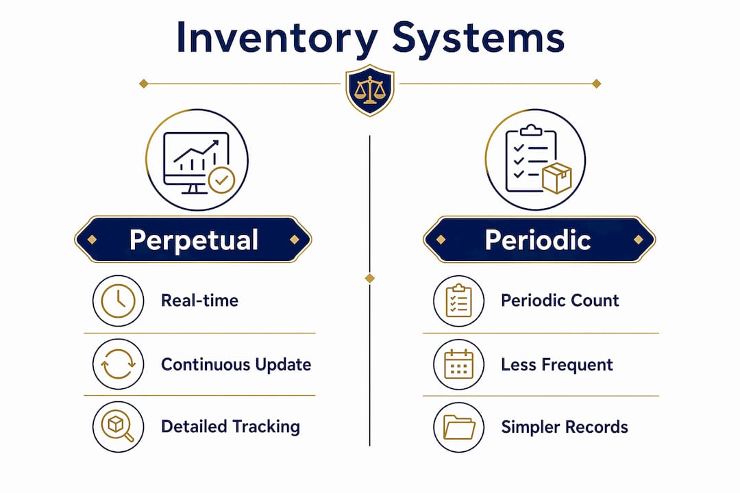 Comparison of Perpetual vs Periodic inventory systems