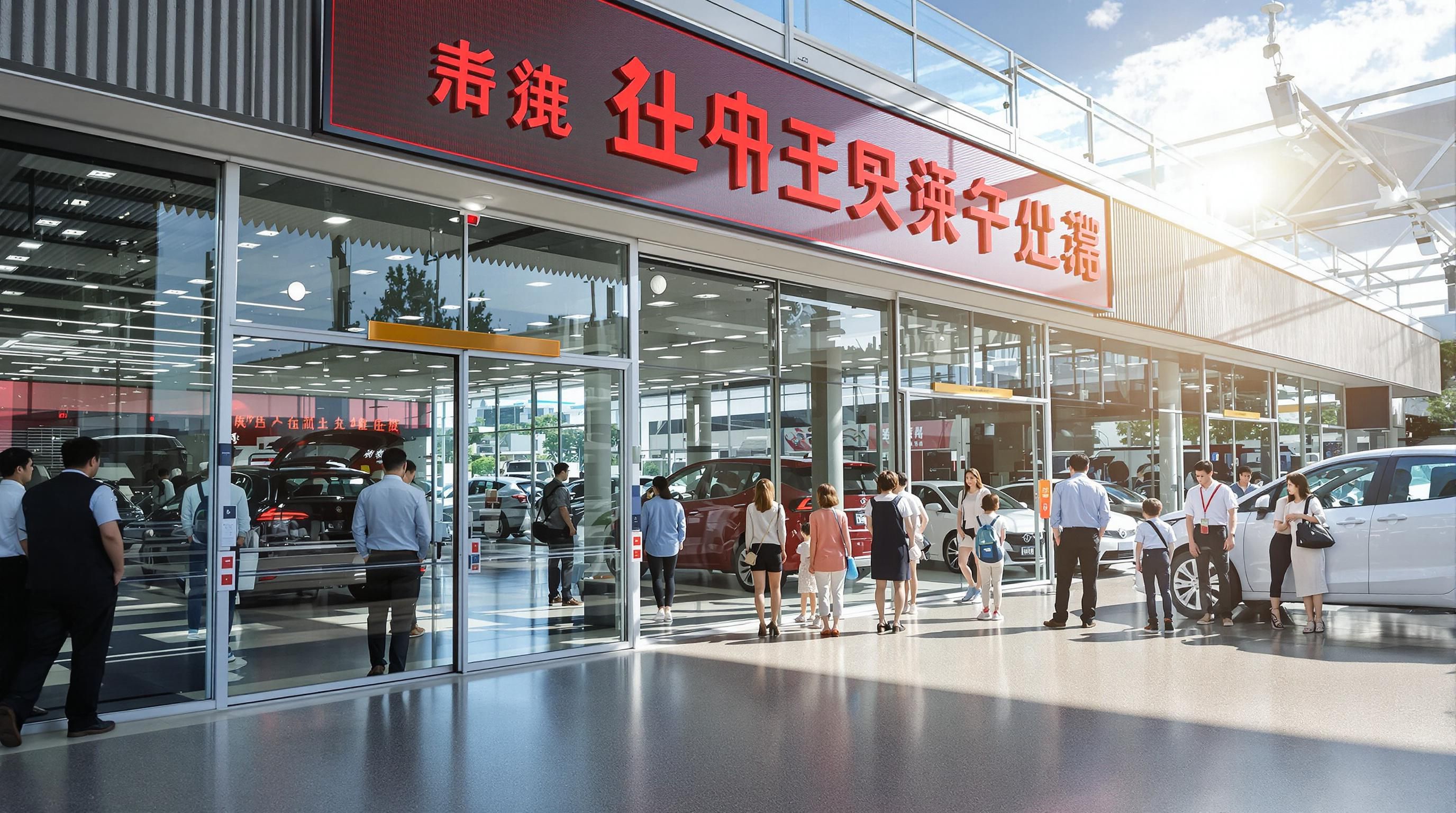 Chinese car showroom