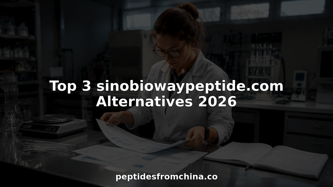 Top 3 sinobiowaypeptide.com Alternatives 2026