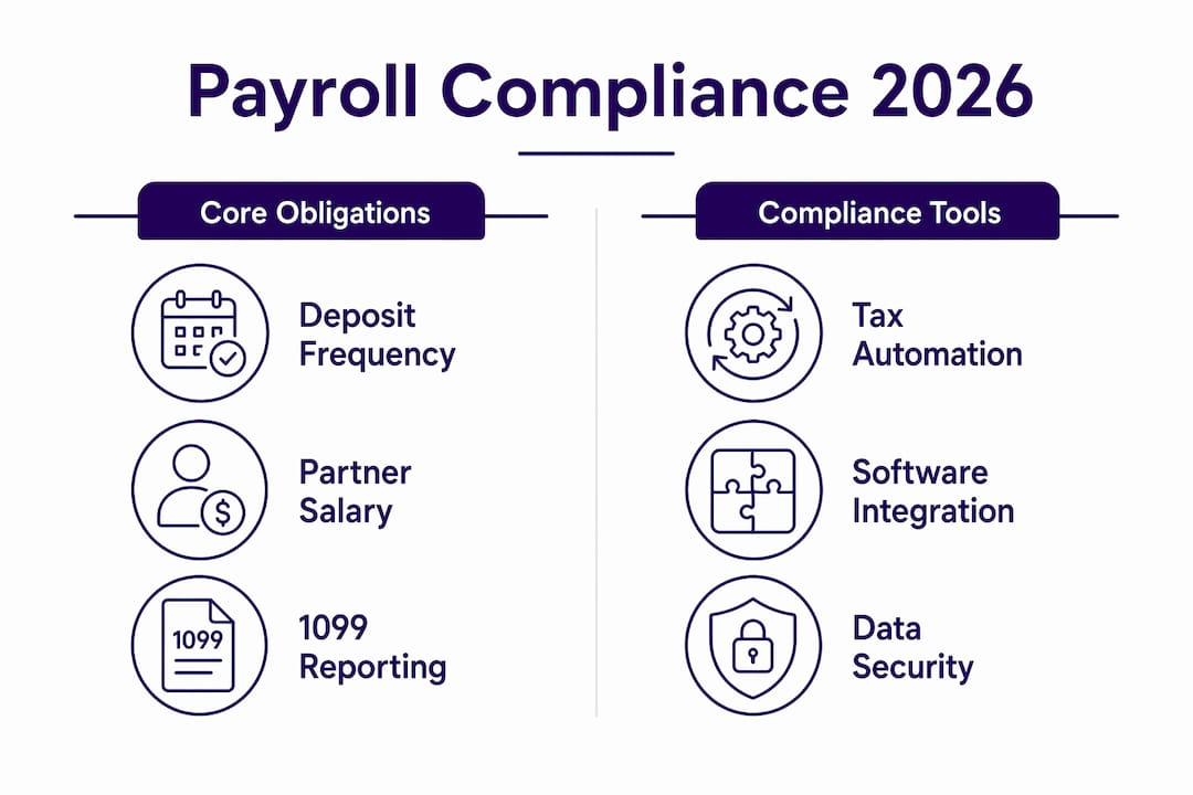 Infographic comparing core obligations and compliance tools