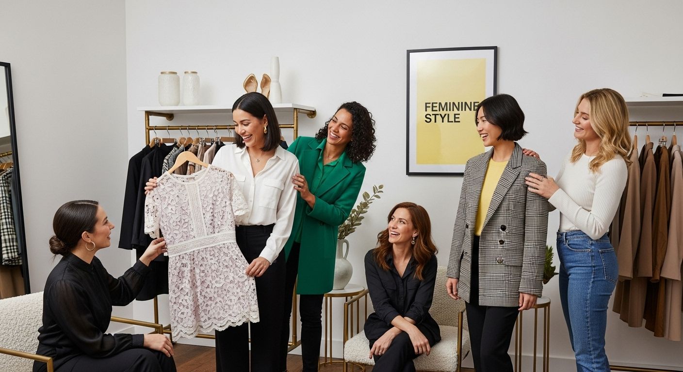 feminine style fashion-forward women