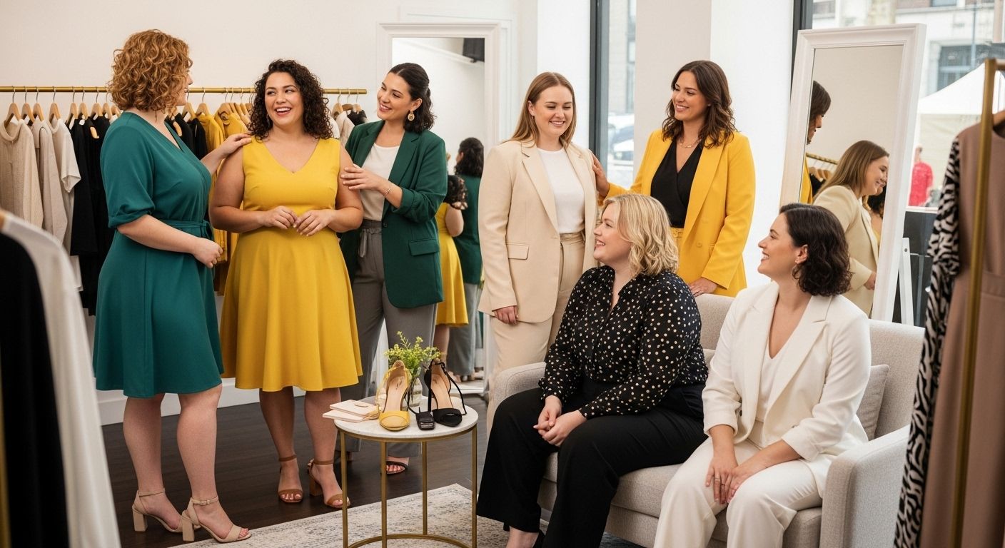 curvy women fashion, stylish outfits, body positive