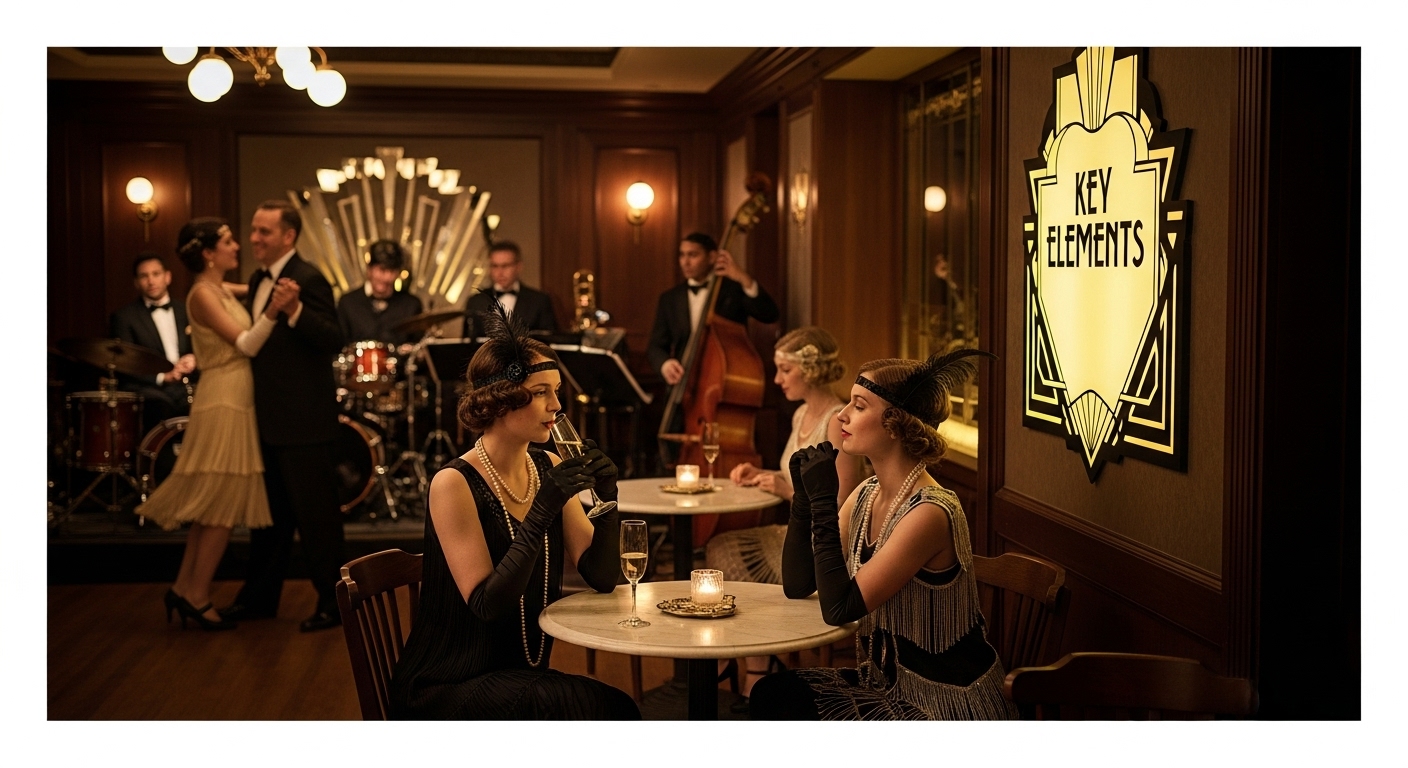 1920s women jazz lounge