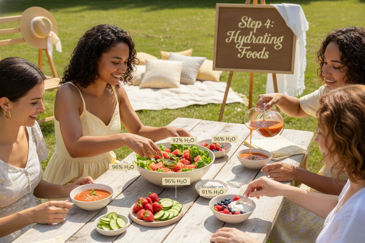 hydrating foods preparation summer
