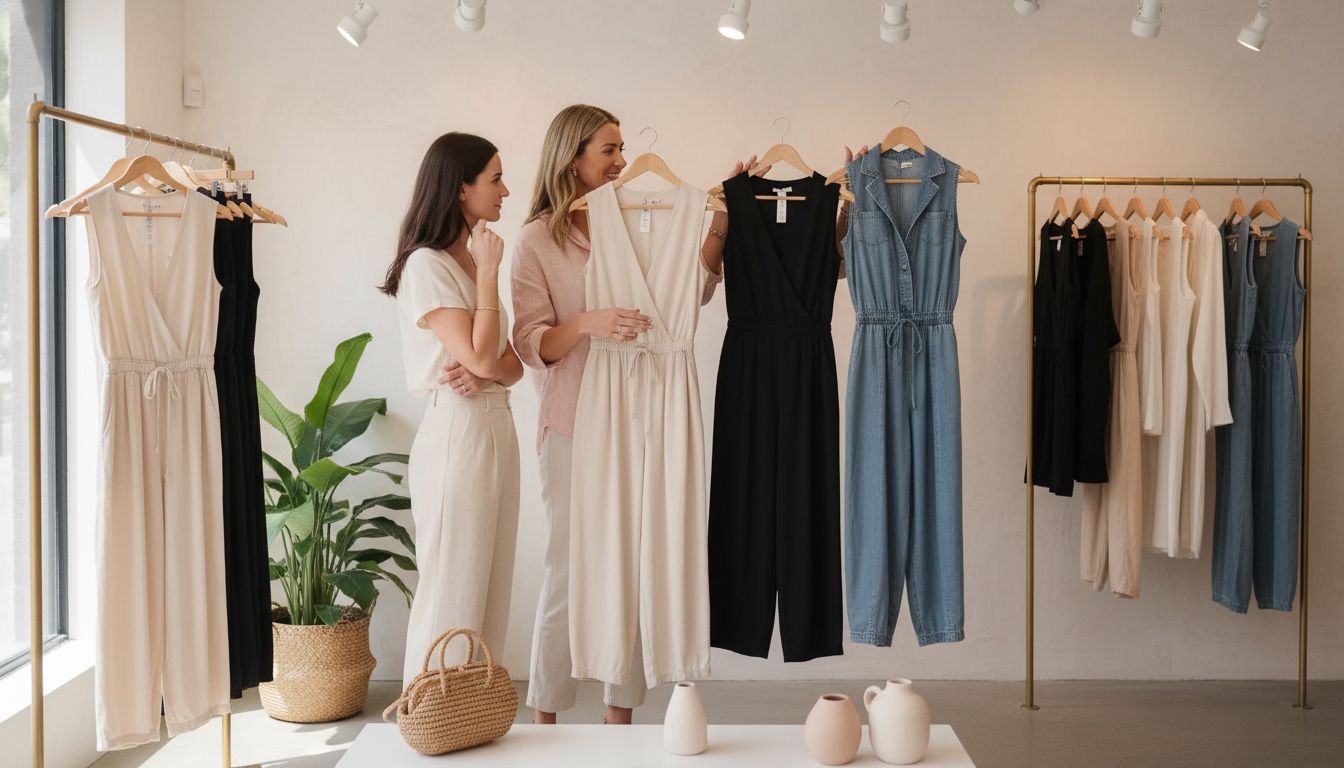 boutique jumpsuit shopping