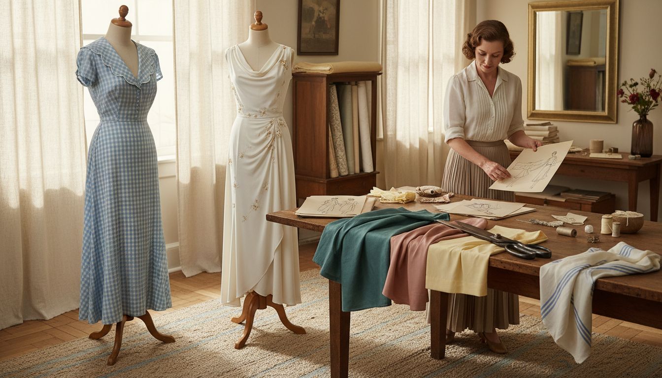 vintage dressmaking studio