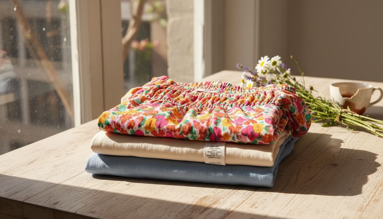 Linen, cotton, and rayon summer dress fabrics