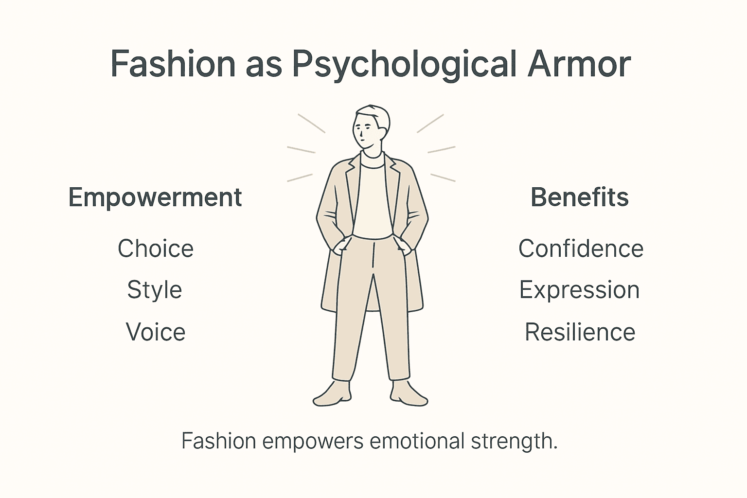 Infographic about fashion empowerment and identity