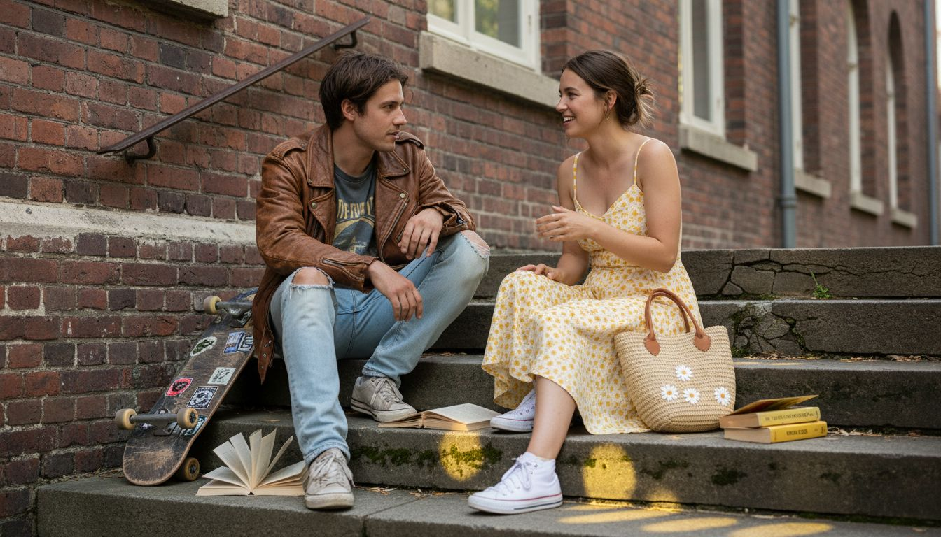 Friends display unique emotional fashion choices