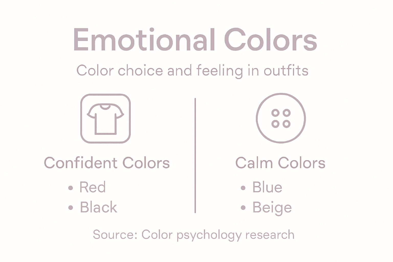 Infographic on color and emotional dressing