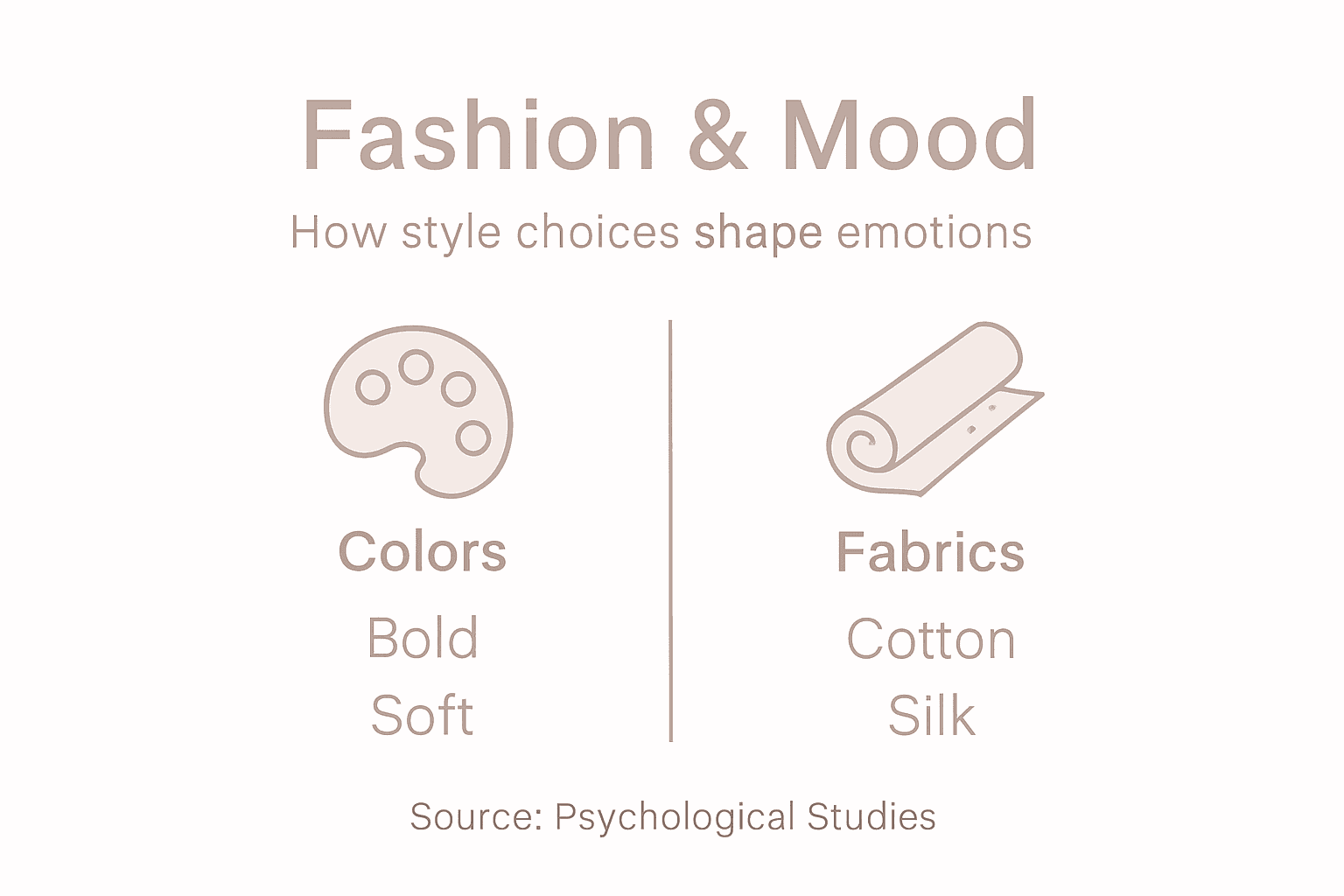 Infographic showing fashion’s emotional effects