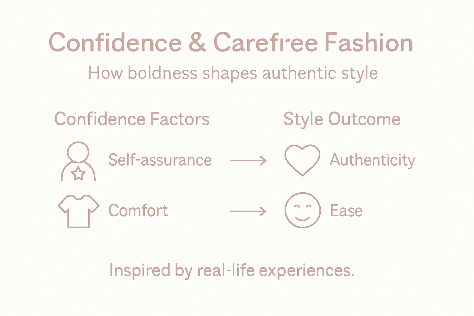 Infographic showing confidence’s impact on style