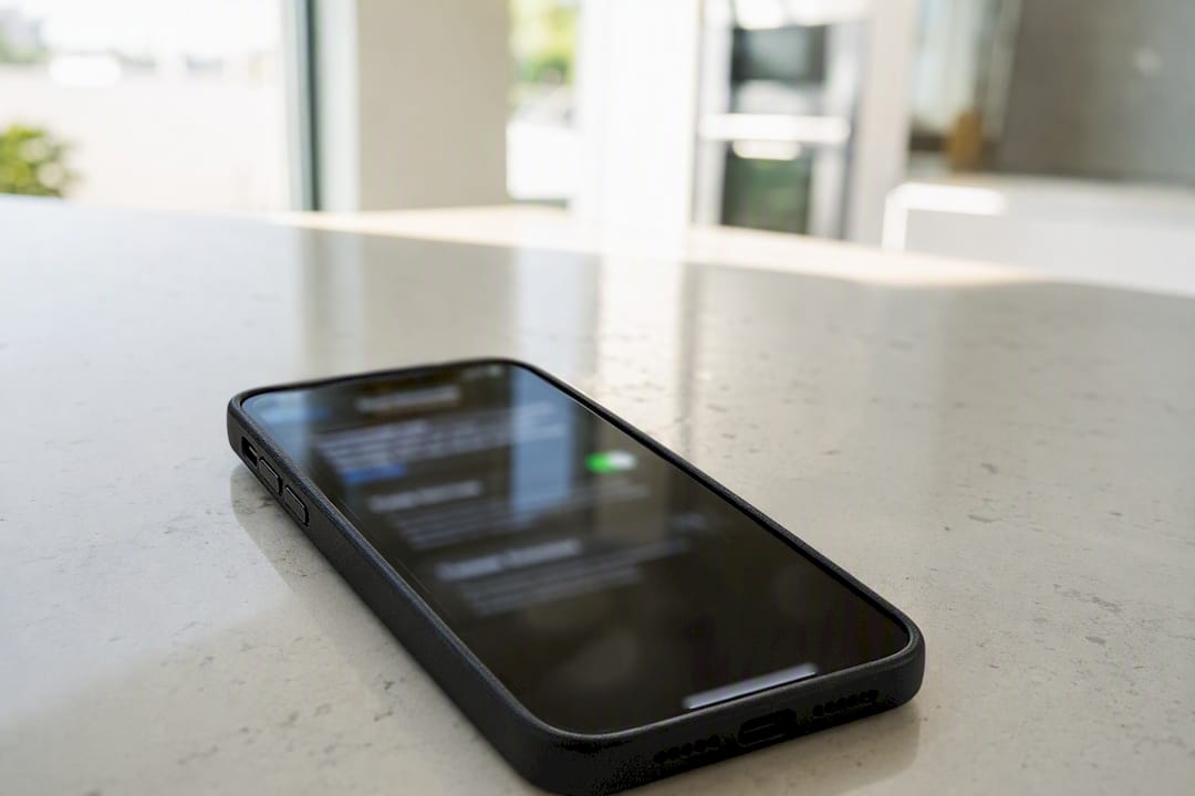 Blurred iPhone battery health setting screen