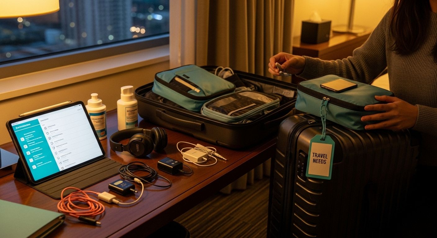 luggage packing travel needs