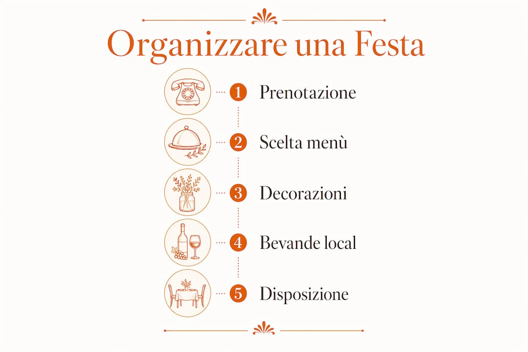 Guida illustrata: tutti i consigli indispensabili per organizzare una festa indimenticabile in trattoria