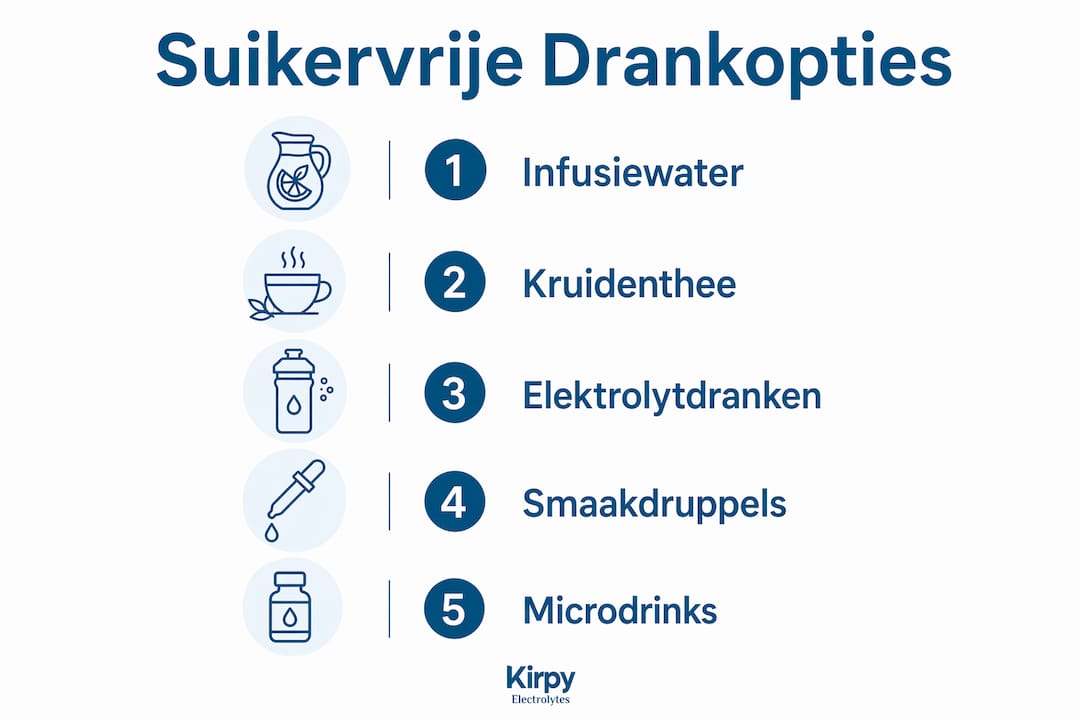 Infographic: een handig overzicht van suikervrije drankopties