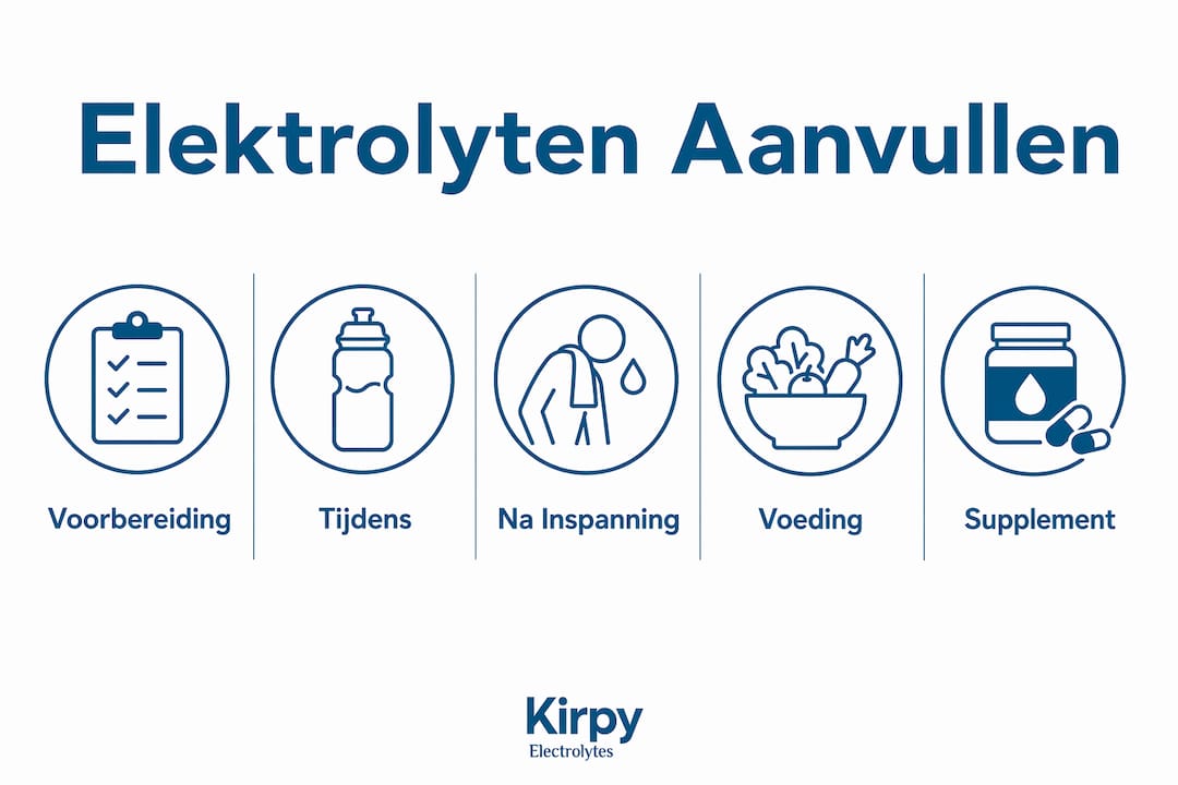 Infographic: zo vul je tijdens het sporten je elektrolyten weer aan