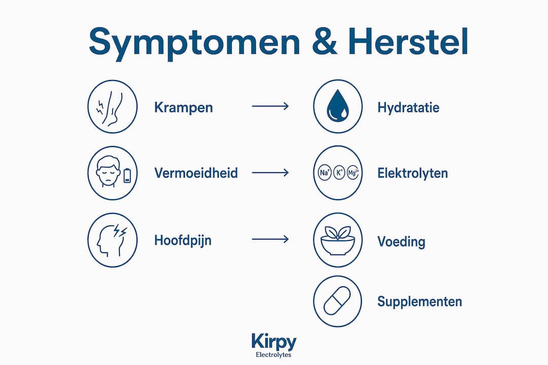 Infographic: herken de symptomen van een verstoorde elektrolytenbalans en ontdek hoe je deze weer in evenwicht brengt