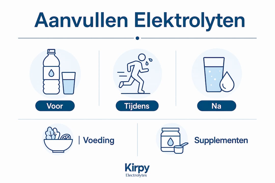 Infographic: stap-voor-stap je elektrolyten aanvullen