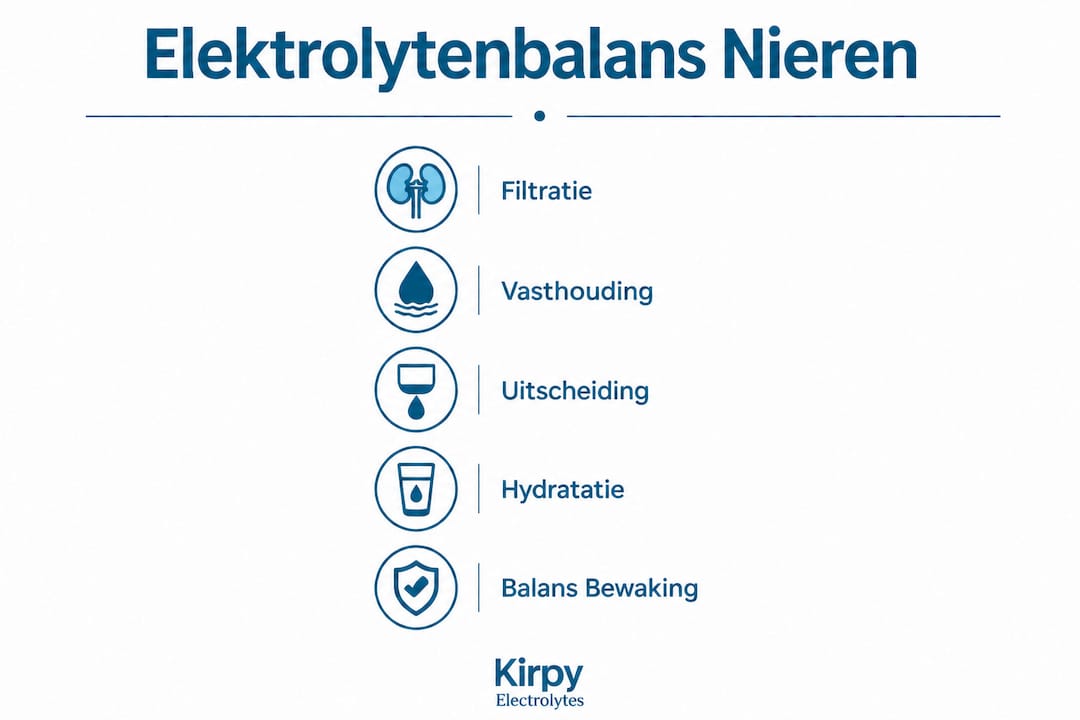 Infographic: hoe onze nieren de balans van elektrolyten regelen