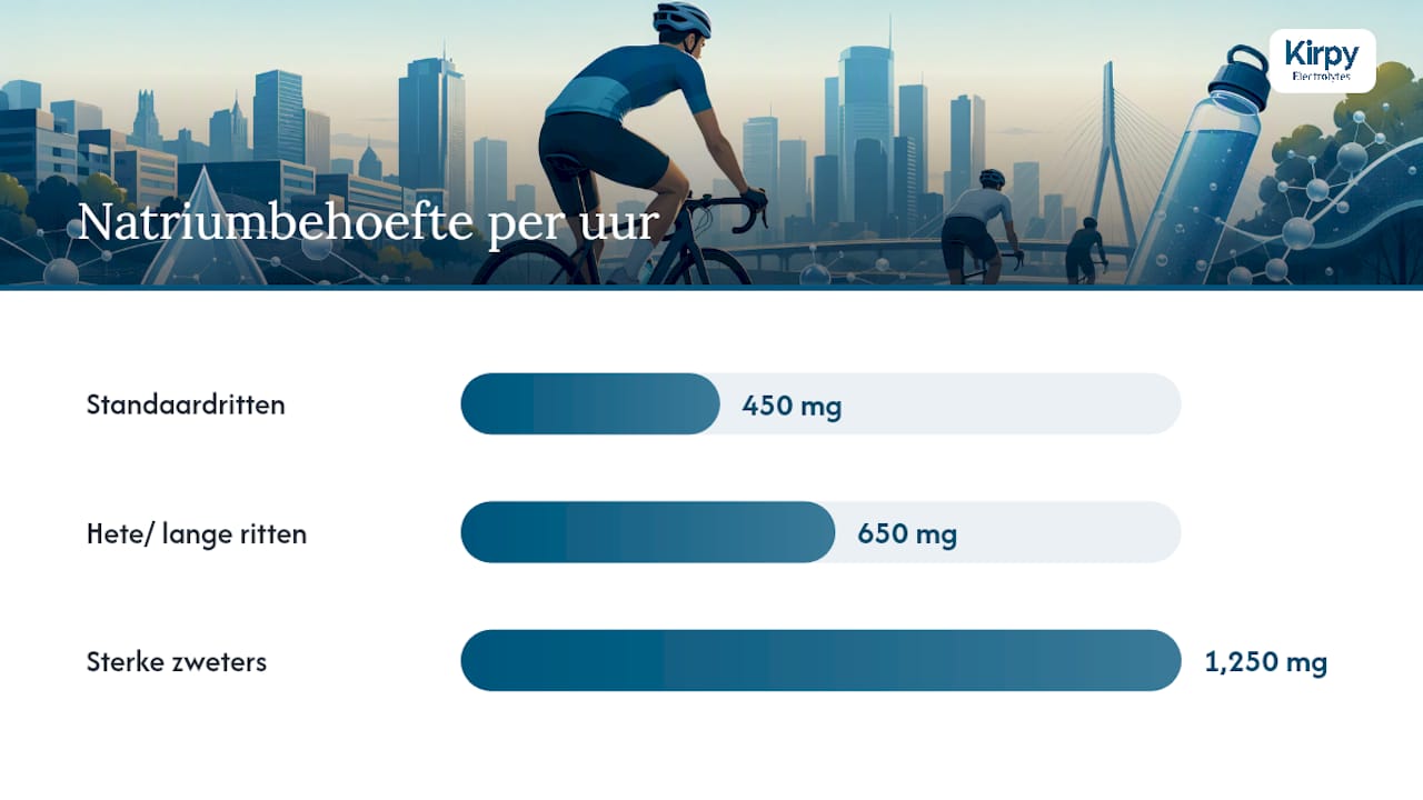 Hoeveel natrium en vocht heb je per uur nodig? — overview diagram