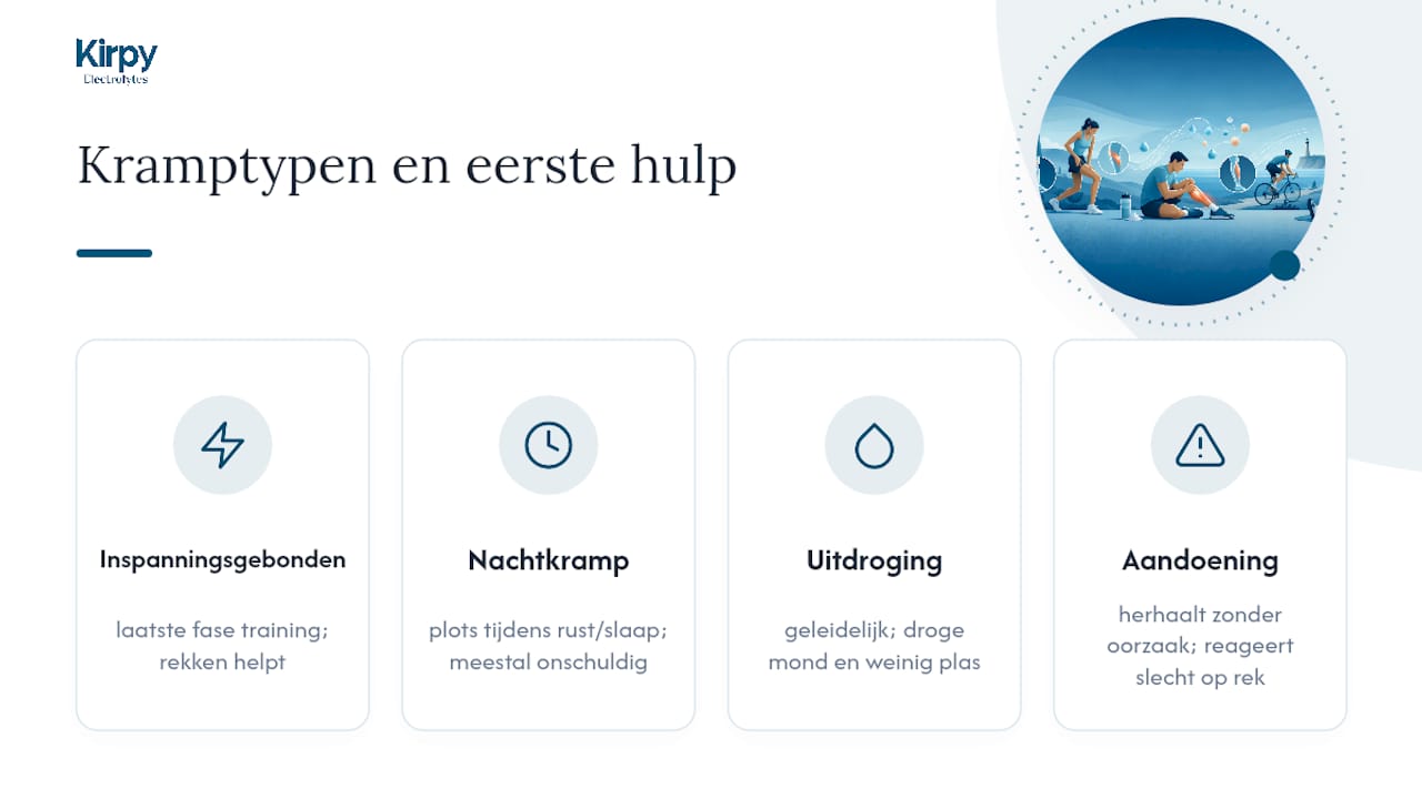 Vier soorten kramp met herkenbare signalen