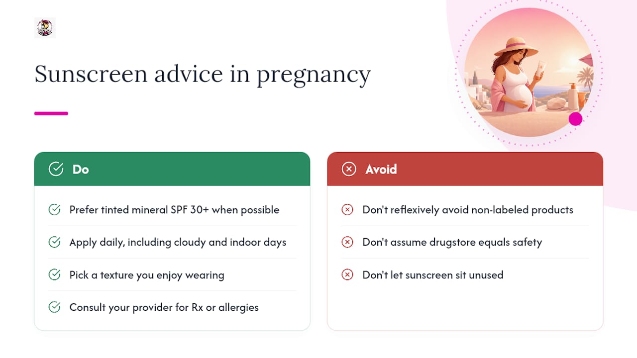 What I'd tell every pregnant person about sunscreen — overview diagram