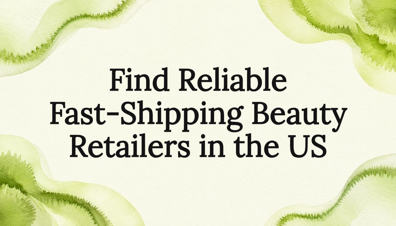 Decorative title card illustration for beauty article