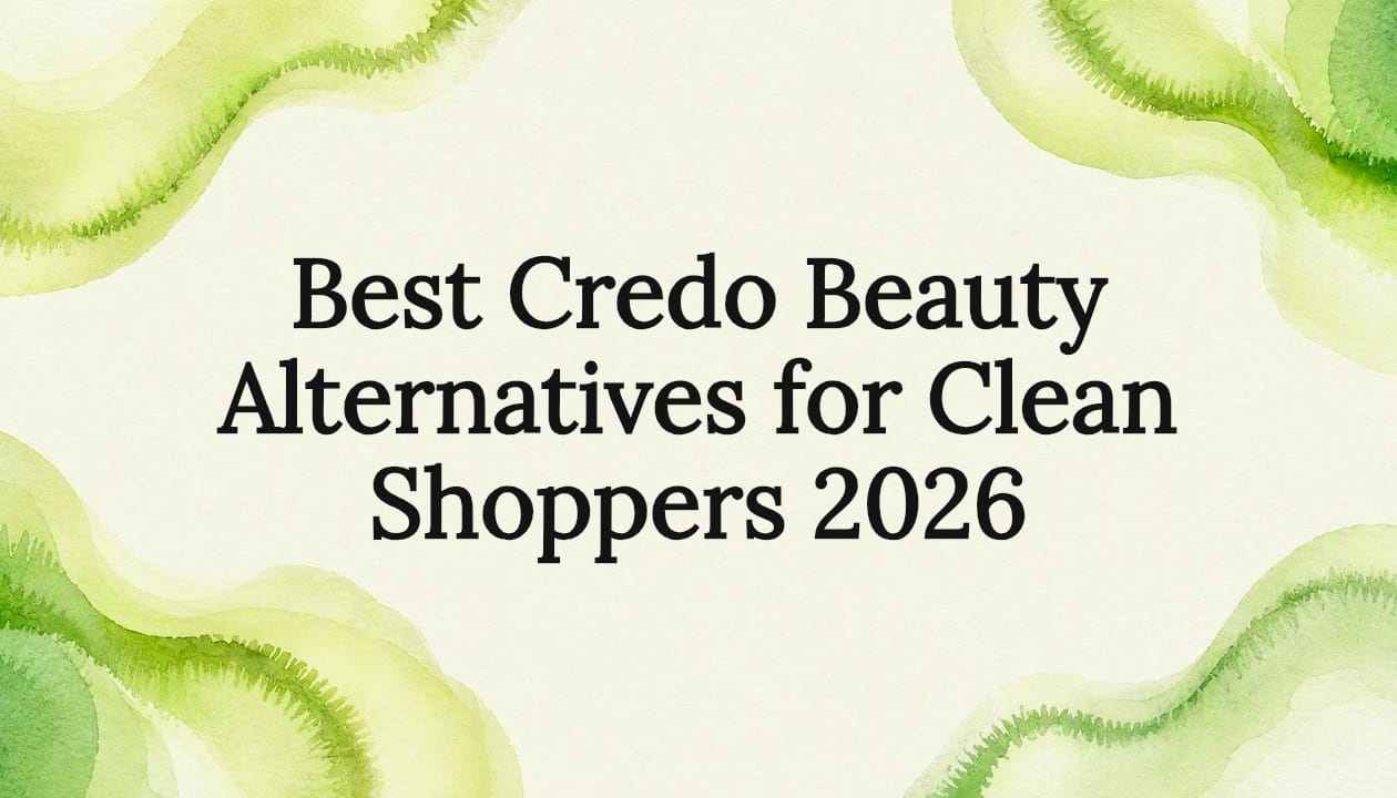 Decorative clean beauty title card illustration
