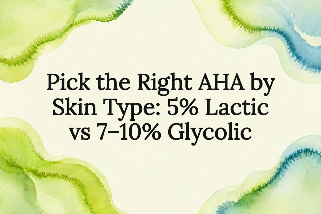 Decorative AHA skin type title card